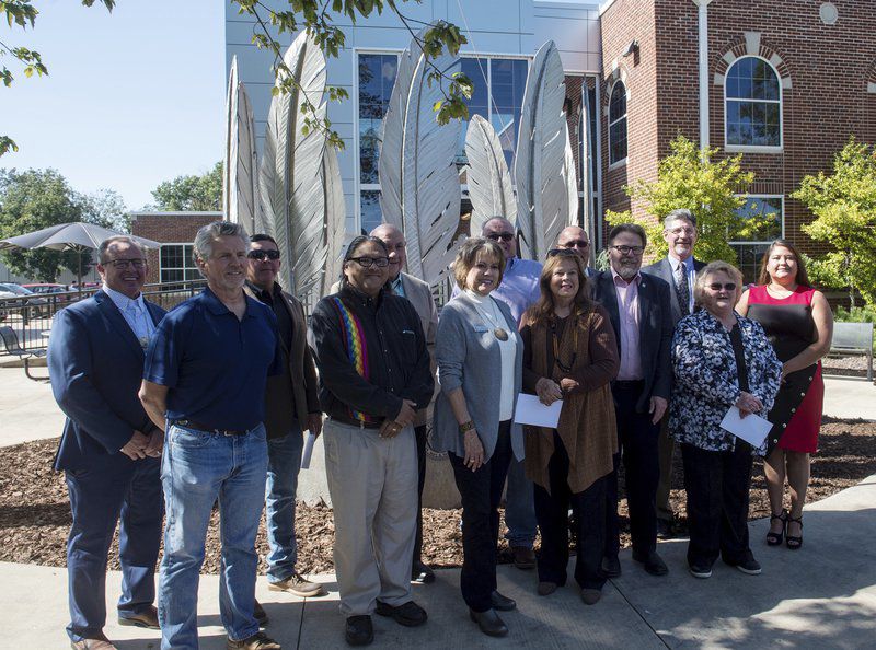In Indigenous Peoples' Day celebration, NEO unveils new monument honoring local tribes